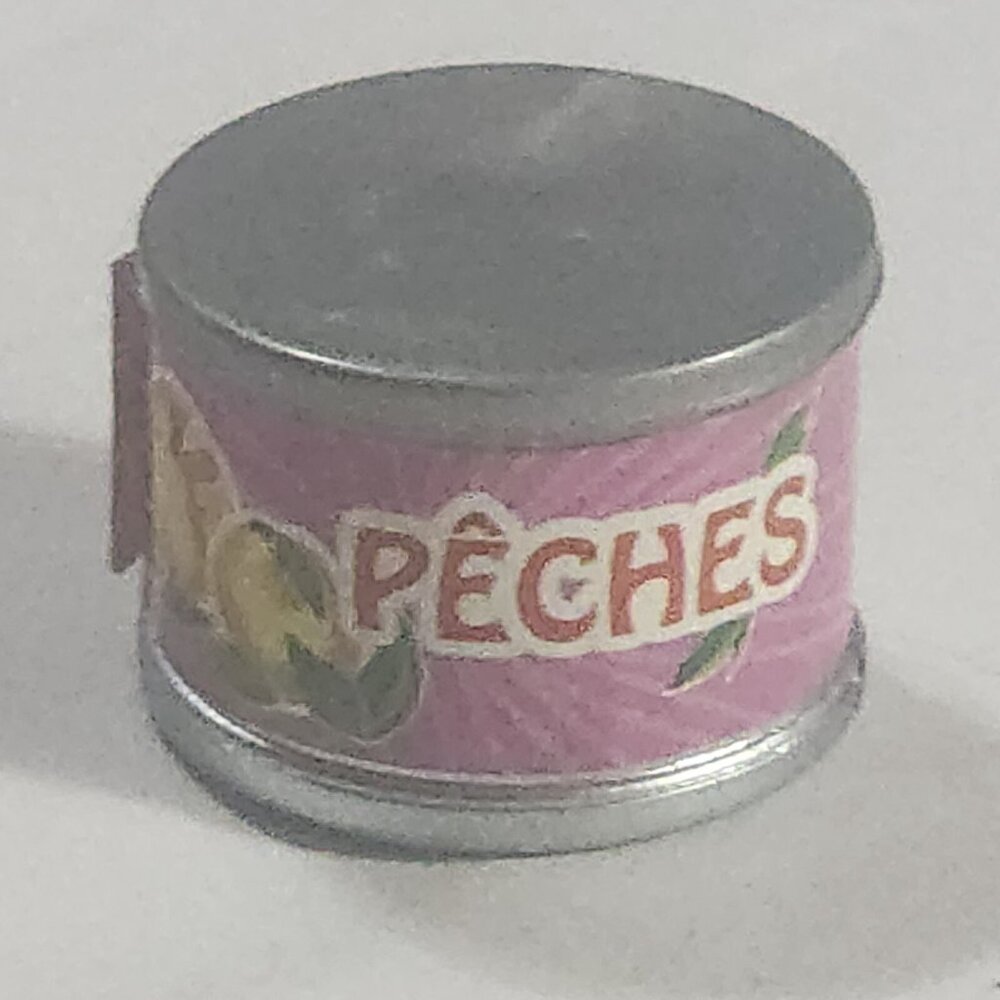 Battat Doll Accessory Peaches Can Toy 1/2" Replacement Miniature Food